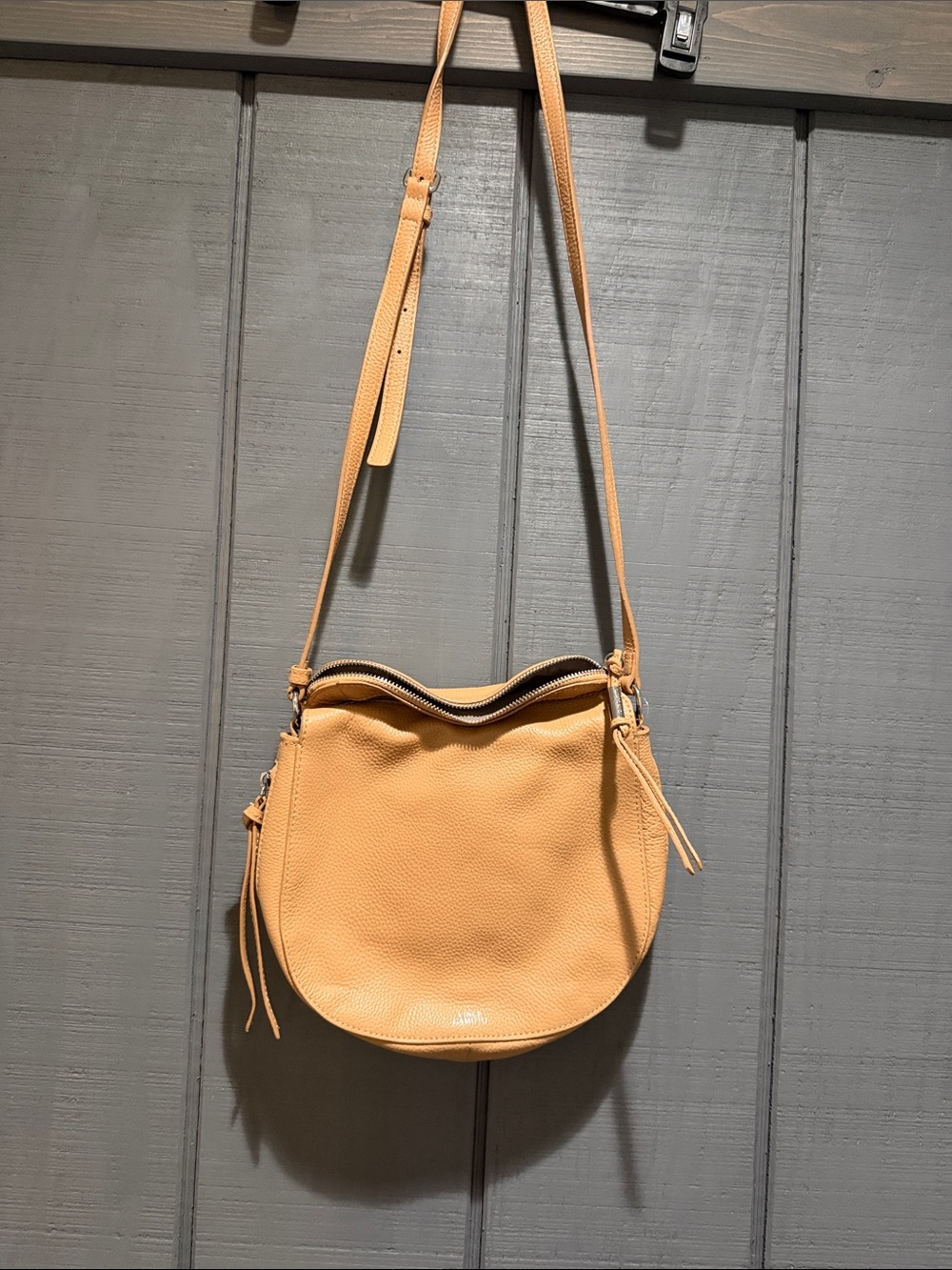Vince Camuto Leather Crossbody Bag in Light Tan